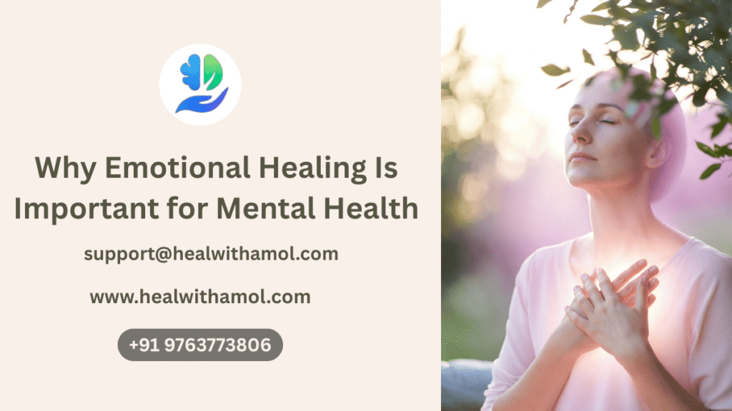 Person practicing mindfulness for emotional healing and mental health balance